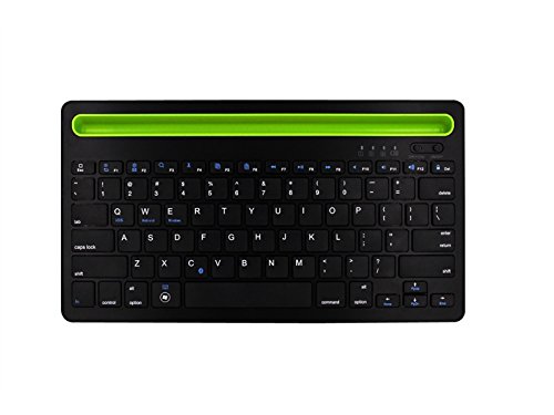 Preisvergleich Produktbild WEILIVE Mechanische Tastatur Universal Bluetooth Wireless Keyboard mit Akku Universelle Kompatibilität mit iPad und Computer (Schwarz) für PC-Gamer und Typisten