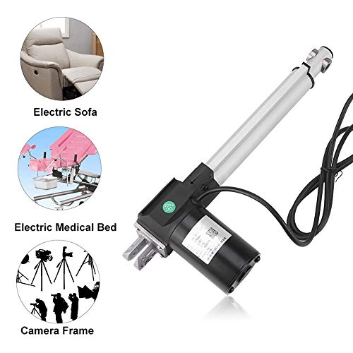 Actionneur linéaire 12V 500mm?Jectse 6000N Moteur d'entraînement électrique linéaire Moteur de putter électrique pour le lit médical électrique, le canapé électrique(500mm)