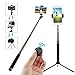 Produktbild Moreslan Bluetooth Selfie Stick Stativ, 3 in 1 Erweiterbar Monopod Wireless Selfie-Stange Stab 360° Rotation mit Bluetooth-Fernauslöse für 3.5-6 Zoll Smartphone Kamera (Schwarz)
