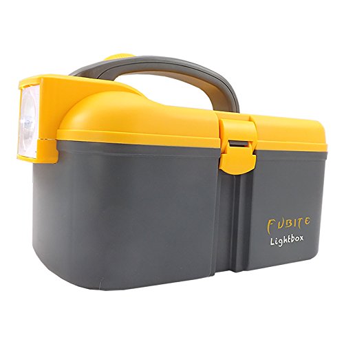 Preisvergleich Produktbild Fubite Lightbox Angelkoffer / Angelbox mit LED Taschenlampe