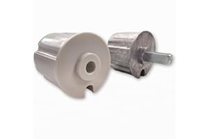 Teletoldo Casquillos para Toldo 70mm | Juego de 2 Cantoneras (Máquina + Pivote) | Compatible con Cuadradillo 13x13 | Metálico + Plástico Reforzado | Repuesto Profesional