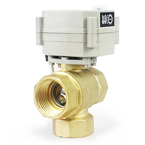 BACOENG AC/DC9-36V 3 Wege 1" Messing Motorkugelhahn Elektrische ZonenventilNC