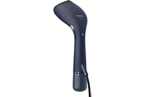 Philips Parownica Ręczna z Serii 7000 – Moc 1500 W, 28 g/min Ciągłej Pary, Technologia OptimalTEMP, Metalowa Stopa, Odłączany Zbiornik na wodę 100 ml., Etui Podróżne, Głęboki Błękit (STH7020/20)