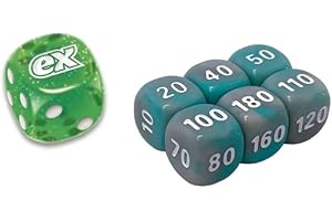 BB-Toy-Trades Compatibile con PKM TCG Elite Top Trainer Set di dadi con marchio BB-Toy-Trades Protezione spedizione – Carmigiano e viola – Violenza del tempo – Foglia di ferro