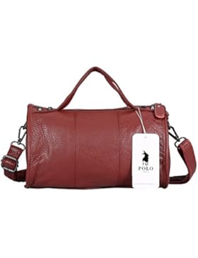 VIDENG POLO Frau Echtleder Handtasche Mini Umhängetasche Crossbody Geldbörse Tasche