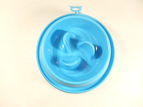 Preisvergleich Produktbild PeSoBo Fressnapf blau Hundenapf Antischlingnapf Anti Schling Napf Hund