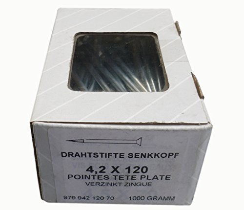 Preisvergleich Produktbild SWG 1kg Senkkopfnägel 4,2 x 120 mm verzinkt - 97994212070