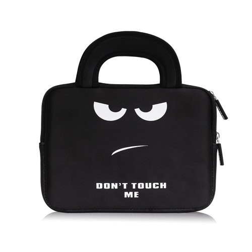 MoKo Universal 7-8 Zoll Tablet Tasche - Neoprene Handtasche Tragetasche Aktentasche Wallet Bag für iPad Mini 4 / 3 / 2 / 1, Samsung Galaxy Tab S2 8.0", Yuntab 7", Zenpad 8.0", Don't Touch Me