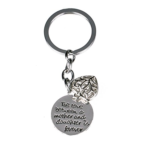 Tinksky Schlüsselanhänger Schlüsselanhänger Love Herz Anhänger Mutter Geschenk für Muttertagsgeschenk hohl