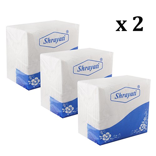 Shrayati Bring Best Tissue Paper for Wedding Party, Hand and Denier, Launches & Brand Activation Events Paper Tissues(Tissue Paper) 30 * 30 cm, 2 Ply Combo of 6 : White RS.273 (45.00% Off) - Amazon