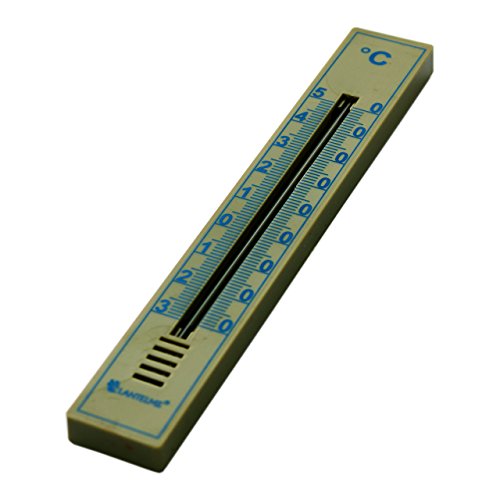 Lantelme 6491 Set 2 Stk Regenmesser in grün mit Erdspieß und 1 Stk Gartenthermometer mit Analoger Temperaturanzeige -30 bis +50 °C - 5