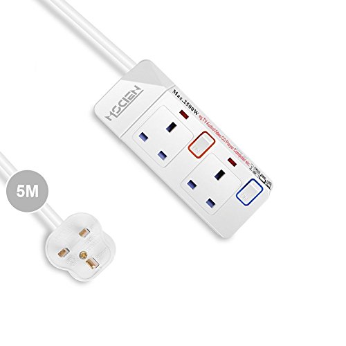 Buy Extension Lead with Individually Switched, Mscien 2 Way Outlets