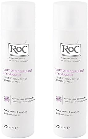 RoC Hydrating Make Up Remover Milk 200ml (Pack Of 2)