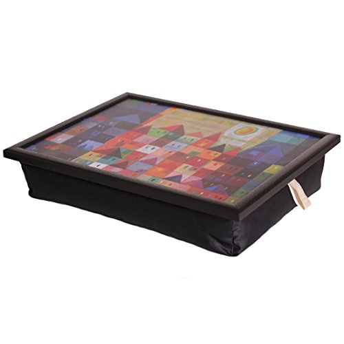 Andrew´s Knietablett Laptray mit Kissen Tablett für Laptop "Stadtmotiv"
