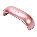 TKOOFN 9W LED CCFL Nail Art UV Lamp Light Gel Nail Polish Dryer Curing Machine with UK Plug - Pink