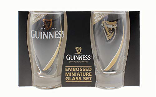 Guinness - Juego de 2 vasos con diseño de arpa