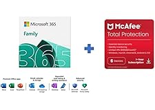Microsoft 365 Family | Office 365 apps | Multiple PCs/Macs, Tablets and Phones | multilingual | + McAfee Total Protection 202