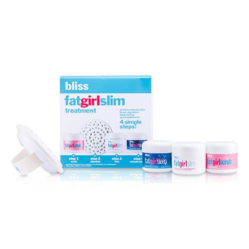 Fat Girl Slim Body-Toning SPA Treatment Set: Fatgirlslim 60ml + Fatgirlsleep 60ml + Fatgirlscrub 50ml + Slimulator 4pcs
