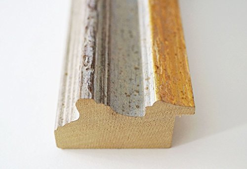 Spiegel Wandspiegel Badspiegel Flurspiegel Garderobenspiegel – Über 200 Größen – Trento Beige Gold 5,4 – Außenmaß des Spiegels DIN A2 (42,0 x 59,4 cm) – Wunschmaße auf Anfrage – Antik, Barock - 5