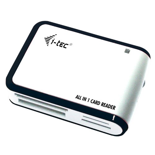i-tec USB 2.0 externen All in One Multi Kartenleser SD SDHC SDXC Mini-SD Mini-SDHC Micro-SD Micro-SDHC MMC MMC-Plus RS-MMC MMC-Mobile CF MS MS-Pro MS-Duo MS-Pro-Duo