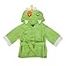 TopTie Blue Shark Hooded Bathrobe, Terry Baby Towel Bath Robe Shower 0-9 months-monster-S