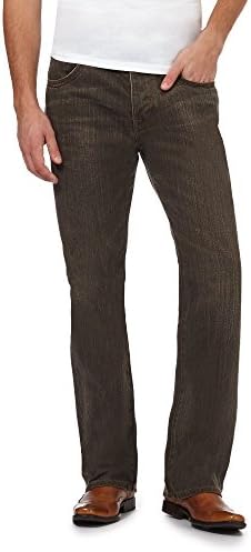 Rjr.John Rocha Men Designer Brown Wash Regular Fit Jeans