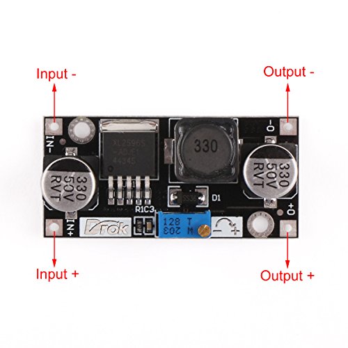 DROK® DC Step Down Variable Voltage Regulator 36V bis 24 V 12V 5V 3.3V 3V Buck Converter Elektronische Volt-Ausgleicher Automatic Battery Einstellbare Geregelte Stromversorgung DIY LM2596-Modul-Brett - 4