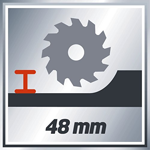 Einhell Akku Handkreissäge TE-CS 18 Li Solo Power X-Change (Lithium Ionen, 18 V, max. 48 mm, Sägeblatt Ø150 x Ø10 mm, 24 Zähne, Staubabsaugadapter, ohne Akku und Ladegerät) - 10
