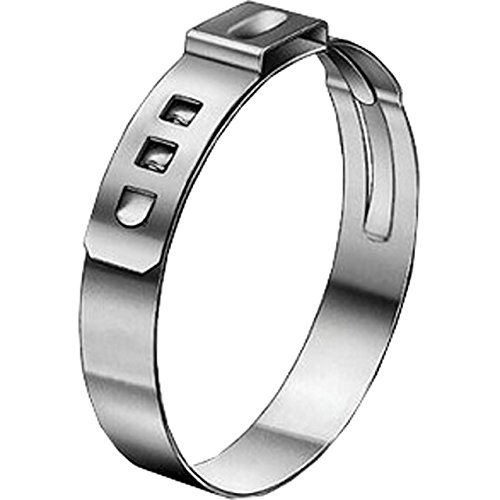 10 x Universal 1 Ohr Schlauchschellen (1-Ohr-Klemmen) Leitungsschelle Schlauchklemmen Leitungsschellen-Sortiment aus EDELSTAHL Spannbereich 6.0-7.0 mm - 3