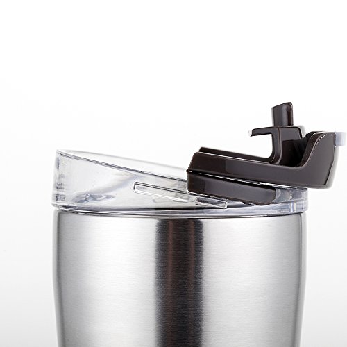Santeco Origami Thermal Becher, 473ml Doppelwandige Edelstahl Kaffeetasse-Schwarz - 8