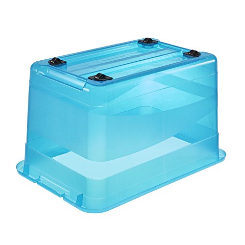 OKT 10943632000 Kristallbox mit Rollen 52 L, blau / transparent - 4