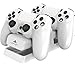 Produktbild Venom Dual Charging Stand & Battery Pack - Ladestation inkl. 2 Akku Packs für Dualshock 4 Controller, weiß - [PlayStation 4]