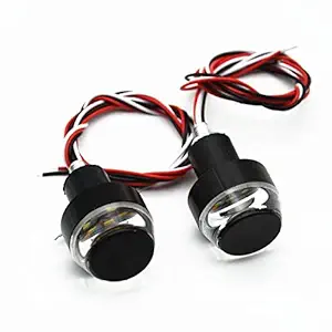 SAN Motorcycle Turn Signal LED Handle Bar Light for All Bikes -Set of 2