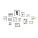 Produktbild MG Bilderrahmen Foto Wände Multi Bild Weiß Bilderrahmen 13 Bilder Fotowände Modern Display Fotos Hintergründe Wanddekorationen Glasfront Esszimmer Wohnzimmer Kombination Fotowand 151 * 77CM