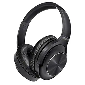 UNIGEN Quietbeats Over Ear Active Noise Cancelling Bluetooth Headphones with Mic, Dual Mic for Phone Calls | Lightweight Design | Powerful Bass | 20Hours Playtime | Aux Input | All Day Wear Comfort (Black)