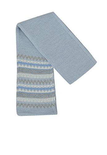 Döll Baby Boys 0-24m 1423790164 Schal Strick Striped Scarf, Blue (Ballad Blue 3004), One Size