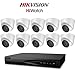 Produktbild hiwatch von HIKVISION 4 MP IP Sicherheit Kamera System mit 16 CH Poe HD NVR und 10 x 4 Megapixel 2688 x 1520 Wetterfest CCTV Turret Dome Kamera, Power Over Ethernet Kit