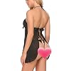 ADOME-Donna-Lingerie-Sexy-Babydoll-Camicia-da-notte-trasparente-Vestito-Sexy-G-Stringa