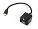 Produktbild 2 x HDMI Verteiler Y 1 x HDMI-Stecker 2 x HDMI-Buchse Adapter Neu #404