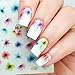 Produktbild LXYQW Nagelsticker Bunte Kunst-Wasser-Abziehbilder-Nagel-Transfer-Aufkleber-Maniküre-Nagel-Kunst-Dekorationen