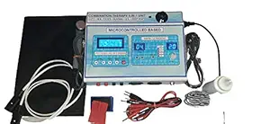 PHYSIO LIFE CARE Electro Physiotherapy Combination 5 In 1 Lcd Computerized Ift+Ms+Tens+Us+Deep Heat Machine with 1 year warranty