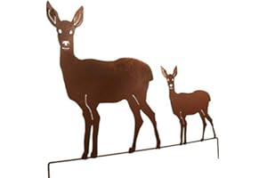 KLOCKE EDELROST DEKOR Figura di animale – spina in ruggine/figura di animale – Grande scelta – statuetta da giardino in metallo – Decorazione da giardino (famiglia di riabilitazione – Larghezza 75 cm)