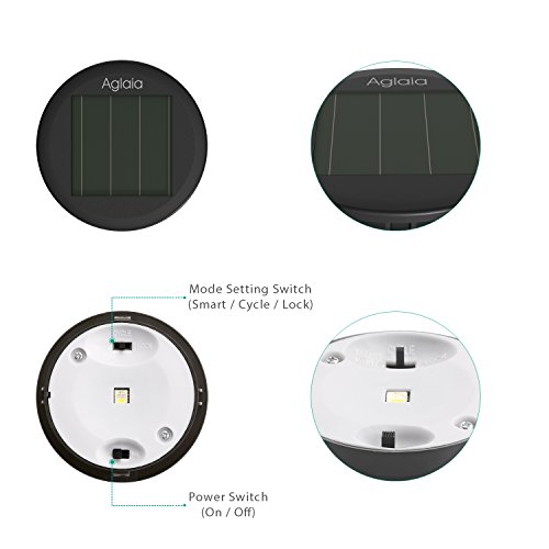 Aglaia Solarleuchten garten LED, 6 Stück Wasserdicht Solarleuchte, 7 Farben und 3 Beleuchtungsmodus mit Erdspieß für Garten Balkon und Terrasse. - 3