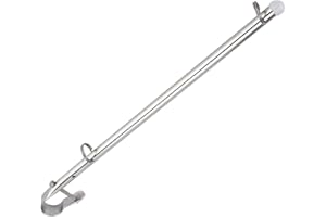 FYDUN Titular de la bandera, Palo de la Bandera de Barco Palillo de la Bandera 40cm/15.7in Accesorios de Hardware de Carril de Acero Inoxidable Para Barcos Yate