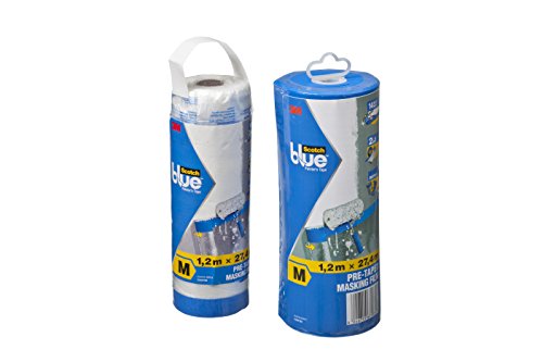 ScotchBlue 2090FRM Abdeckfolie mit Malerband Malerkrepp, Größe: M, 1,2 x 27,4 m - 2