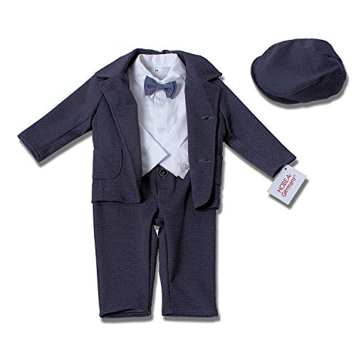 HOBEA-Germany Taufanzug Jungen, Taufkleidung Junge, Anzug Baby Junge für die Taufe für Babys und Kinder Design Elias, Größe 68 - 2