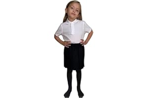LUXE DIVA UK School Uniform Girls Summer Formal Dress Bottom Full Elastic Box Pleat Skirt Only Uniform