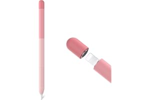 Delidigi for Apple Pencil 1st Generation Case Gradient Color Silicone Cover Sleeve Grip Accessories Compatible with Apple Pencil 1st Generation(Gradient Pink)