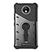Produktbild SsHhUu Moto C Plus Hülle, Premium Rugged Stoßdämpfung & Staubabweisend Kompletter Schutz Hybrid-Koffer mit Swivel Ständer Telefon Kasten für Motorola Moto C Plus (5.0") (Not fit for Moto C) Schwarz