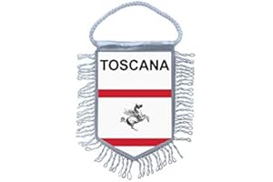 Akachafactory Fanion Mini Drapeau Pays Voiture Decoration Tuscany Toscane Italie Toscana